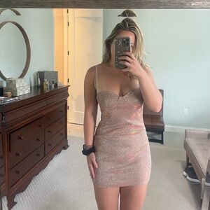 sparkly mini dress